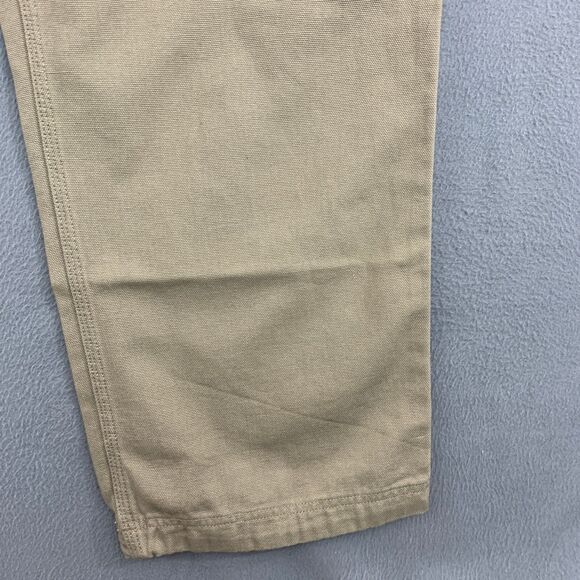 Duluth Trading Co. Cargo Work Pants Mens Size 44X28 Beige Fire Hose Relaxed Fit - Picture 4 of 16